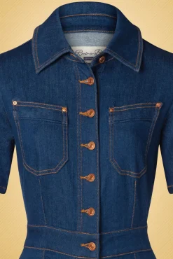 Discount Gloria Lee Jumpsuit In Denimblauw Vrouwen Playsuits & Jumpsuits