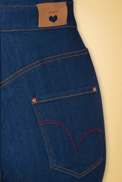 Discount Gloria Lee Jumpsuit In Denimblauw Vrouwen Playsuits & Jumpsuits