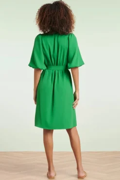 New Greta Jurk In Groen Vrouwen Plus Size Jurken