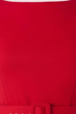 Clearance Gwen Pencil Dress In Red Vrouwen Plus Size Jurken