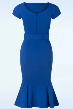 Discount Gwen Pencil Jurk In Koningsblauw Vrouwen Plus Size Jurken