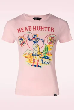 Sale Head Hunter T-Shirt In Roze Vrouwen T-Shirts