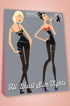 Online High Waist Slim Panty In Zwart Vrouwen Panty's