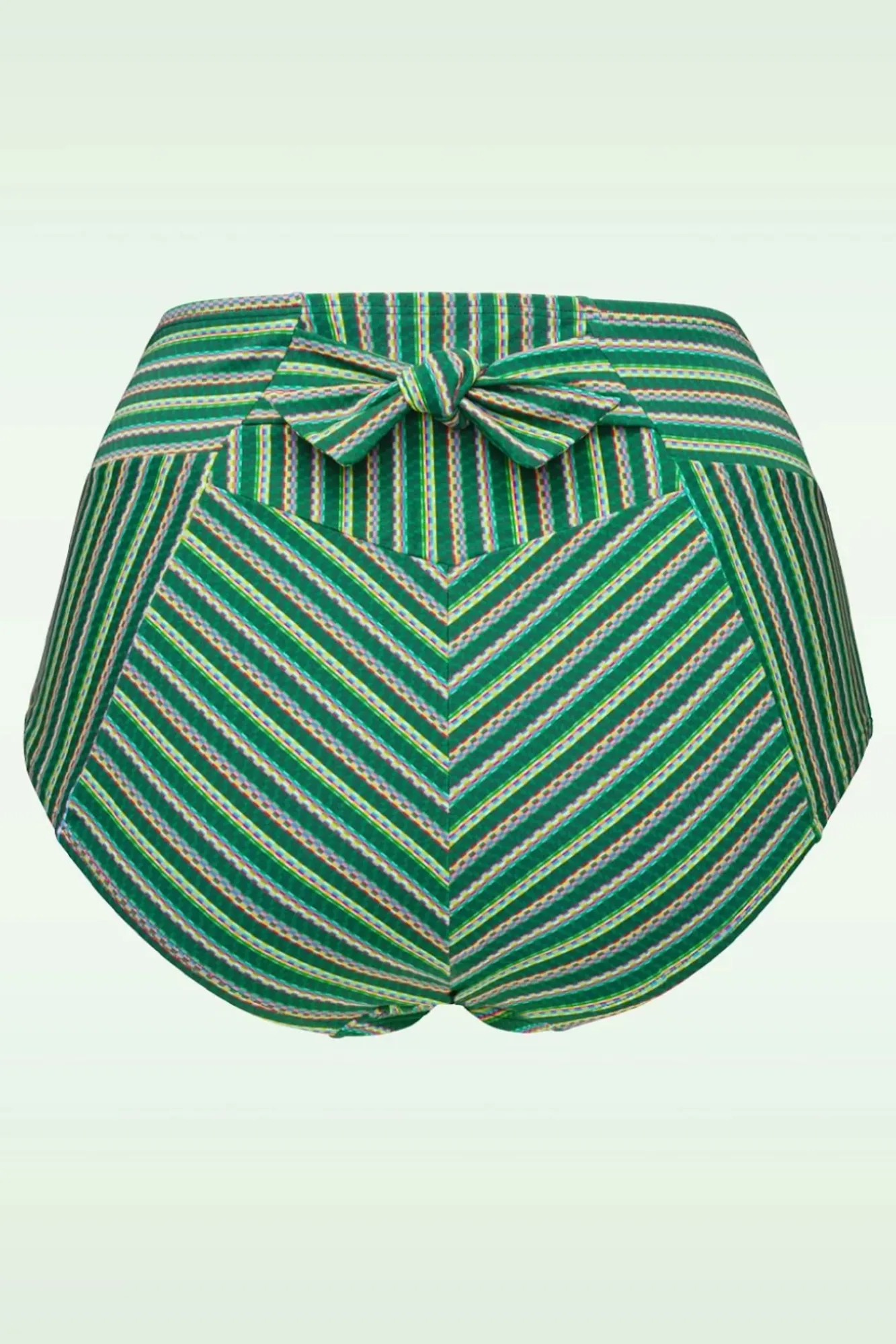 Holi Vintage High Waist Bikini Broekje In Botanisch Groen Vrouwen Bikini's