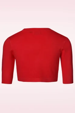 New Hudson Bolero In Donkerrood Vrouwen Bolero's & Capes