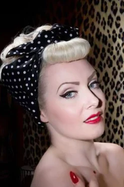 Online I Want Polkadots In My Hair Sjaal In Zwart Vrouwen Haaraccessoires