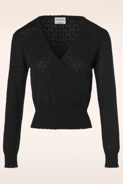 New Instinct Wikkeltop In Zwart Vrouwen Truitjes