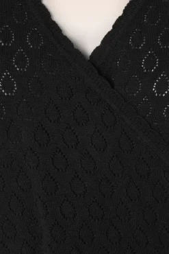 New Instinct Wikkeltop In Zwart Vrouwen Truitjes