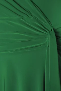 Online Irene Overslag Swingjurk In Groen Vrouwen Plus Size Jurken
