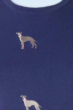 Outlet It's A Whippets World Jumper In Blauw Vrouwen Truitjes