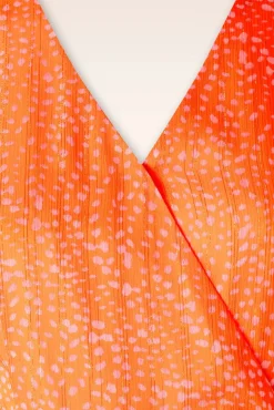 Hot Ivy Maxi Jurk In Oranje Vrouwen Plus Size Jurken