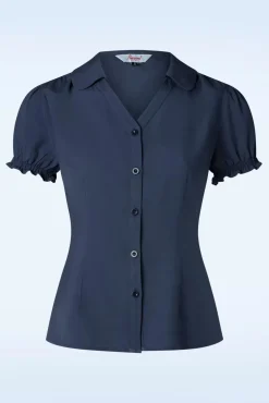 Online Jane Blouse In Marineblauw Vrouwen Blouses