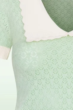 Hot Joanie Top In Mint Vrouwen Truitjes