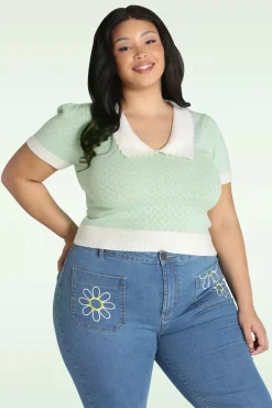 Hot Joanie Top In Mint Vrouwen Truitjes