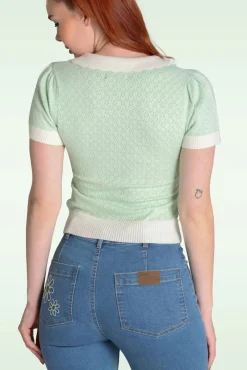 Hot Joanie Top In Mint Vrouwen Truitjes
