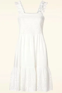 Best Julissa Jurk In Wit Vrouwen Effen Jurken