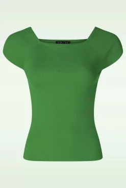 Kaylie Top In Flessengroen Vrouwen Tops