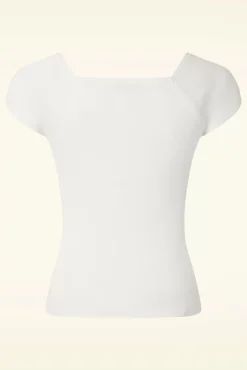 Outlet Kaylie Top In Gebroken Wit Vrouwen Tops