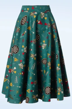 Online Keep Em Flying Swing Rok In Teal Vrouwen Rokken