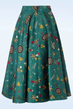 Online Keep Em Flying Swing Rok In Teal Vrouwen Rokken