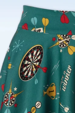 Online Keep Em Flying Swing Rok In Teal Vrouwen Rokken