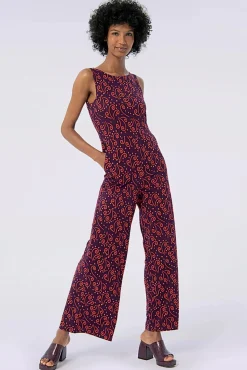 Hot Keira Jumpsuit In Maroon Vrouwen Playsuits & Jumpsuits