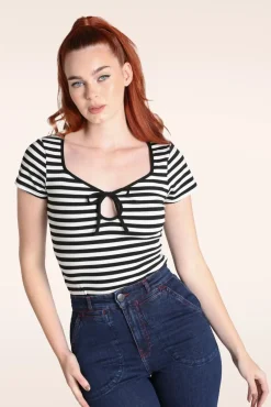 Online Kit Top In Zwart Vrouwen T-Shirts