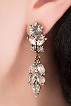 Best Kristallen Bladeren Oorbellen In Goud Vrouwen Sieraden