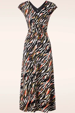 Best Kyra Geknoopte Maxi Jurk In Zwart Vrouwen Plus Size Jurken