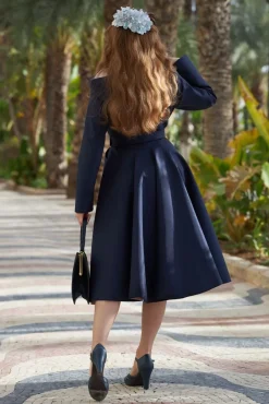 Clearance Laina Lee Reversible Waterafstotende Jas In Marineblauw En Blush Vrouwen Jassen