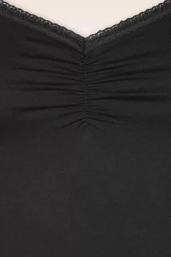 New Let Romance Rule Top In Zwart Vrouwen Tops