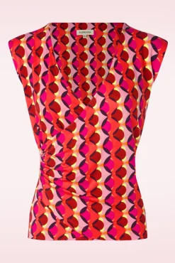 Sale Lia Mouwloze Top In Fuchsia Vrouwen Truitjes
