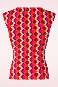 Sale Lia Mouwloze Top In Fuchsia Vrouwen Truitjes