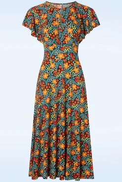 Lightest Wings Jurk In Lovely Millefleurs Vrouwen Midi Jurken