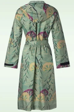 Hot Lizzy Regenjas In Dusty Turkoois Vrouwen Jassen