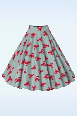 New Lobster Love Rok In Blauw Vrouwen Rokken