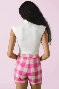 Loretta Shorts In Roze Vrouwen Broeken