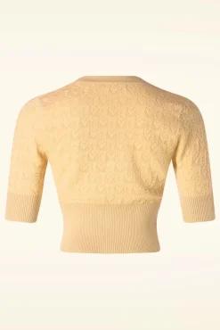 Love Heart Cardigan In Geel Vrouwen Vestjes