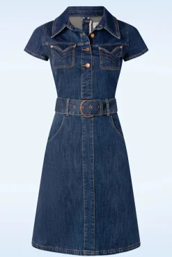 Online Lucielle A-Lijn Jurk In Blauw Vrouwen Plus Size Jurken