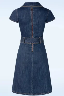 Online Lucielle A-Lijn Jurk In Blauw Vrouwen Plus Size Jurken