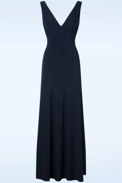 Sale Macey Maxi Jurk In Marineblauw Vrouwen Plus Size Jurken