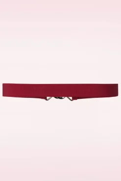 Clearance Macha Stretch Riem In Rood Vrouwen Riemen