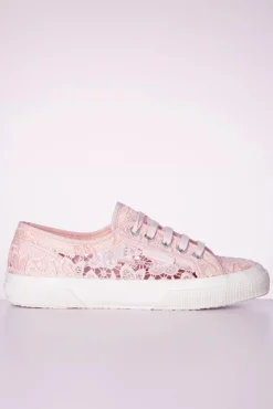 Clearance Macrame Sneakers In Roze Vrouwen Sneakers