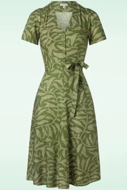 Sale Magnolia Celebes Jurk In Groen Vrouwen Swing Jurken