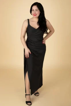 Discount Manchester Pencil Jurk In Zwart Vrouwen Plus Size Jurken