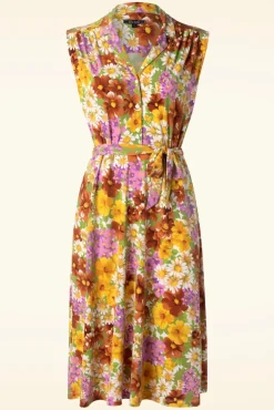 Hot Marianne Marini Jurk In Tuscan Geel Vrouwen Plus Size Jurken