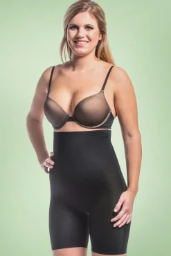 Best Maxi Sexy Hallo Bermuda In Zwart Vrouwen Shapewear