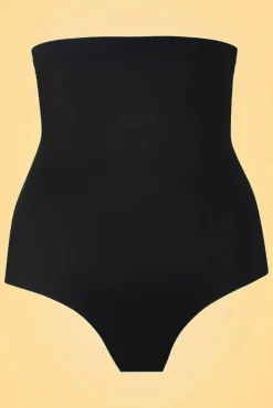 Outlet Maxi Sexy Hoge Slip In Zwart Vrouwen Shapewear