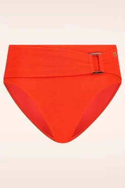 Discount Mid Waist Bikinibroekje In Zomers Rood Vrouwen Bikini's