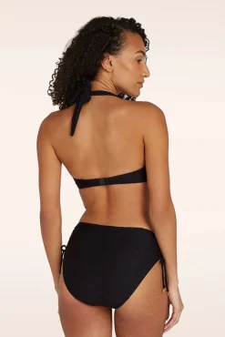 Hot Mid Waist Bikinibroekje In Zwart Snake Vrouwen Bikini's